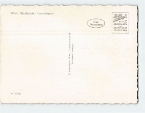 Postcard Staatsoper, Kassenfoyer, Vienna, Austria