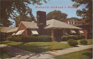 Postcard Mahalia Jackson's Home Chicago IL