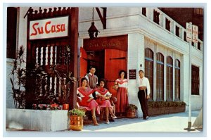 Chicago IL, Su Casa New Restaurant Mexican Cuisine Michigan Ave Vintage Postcard 