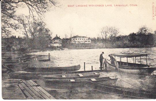 Boat Landing Wononsco Lake, Lakeville, Conn