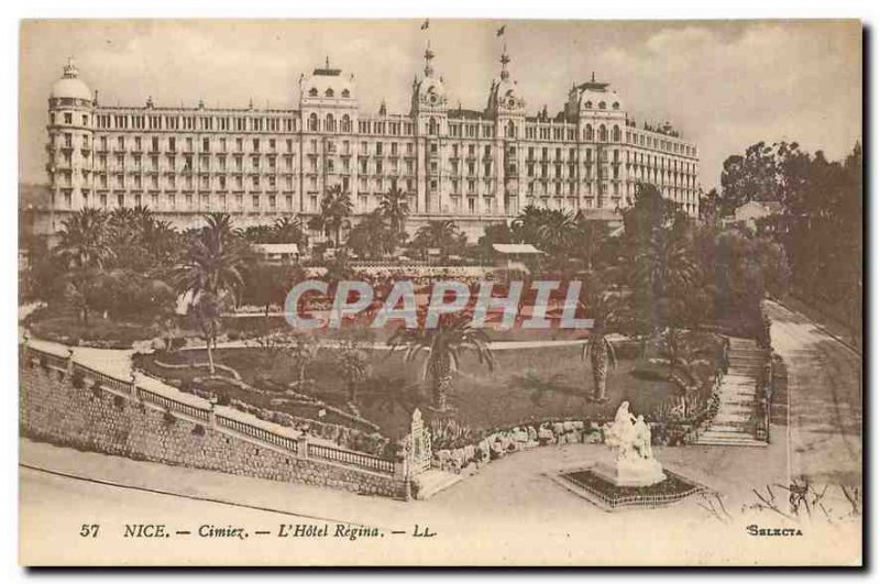 Postcard Old Nice Cimiez Hotel Regina