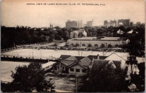 USA Aerial View of Lawn Bowling Club St. Petersburg Florida Postcard C027