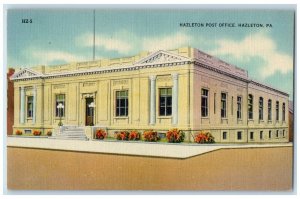 c1940 Hazleton Post Office Building Hazleton Pennsylvania PA Vintage Postcard 