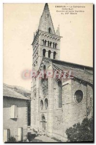 Postcard Old Embrun La Cathedrale Cote Sud