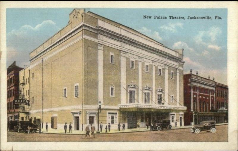 Jacksonville FL New Palace Theatre c1920 Postcard