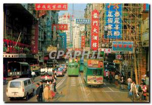 Modern Postcard A typical Hong Kong streetscene China