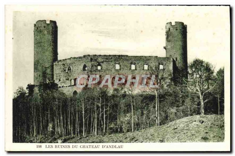 Postcard Ancient Ruins of Chateau Andlau