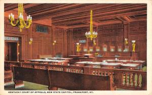 Frankfort Kentucky Court Of Appeals Interior Antique Postcard K70129