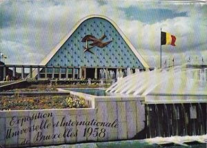 Belgium Brussells Front Of The Main Hall Exposition Universelle Intermational...