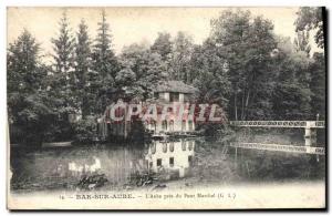 Old Postcard Bar Sur Aube L & # 39Aube near the Pont Marchat