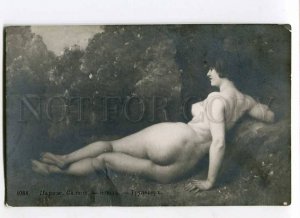 3013468 NUDE Water NYMPH near Lake by TROUILLEBERT old SALON