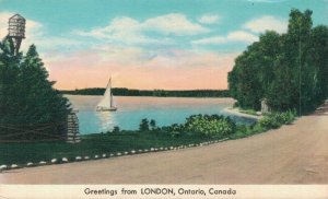 Canada Greetings from London Ontario Vintage Postcard 07.29