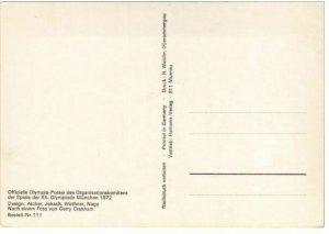 OLYMPIC GAMES 1972 MÃNCHEN SPORTS 13 CPA (L4365)