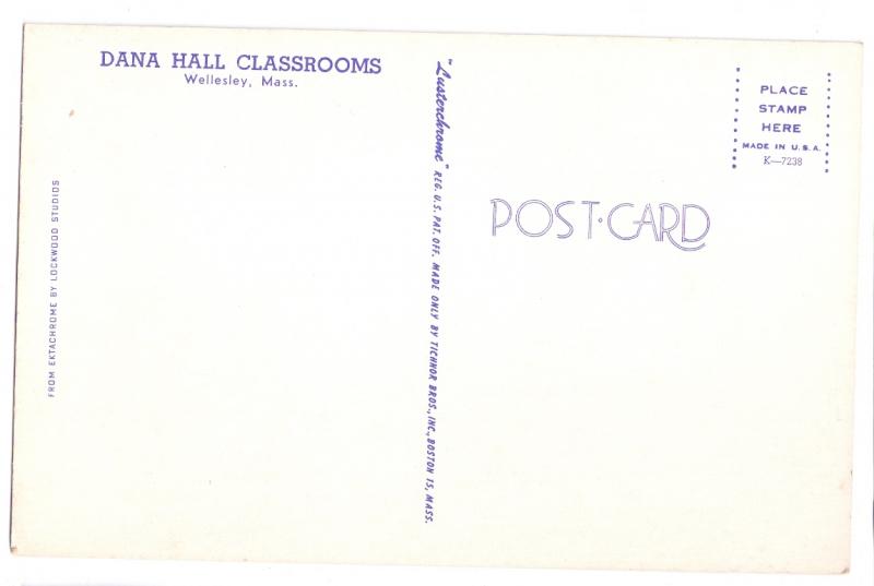 Wellesley College Dana Hall Classsrooms Massachusetts MA