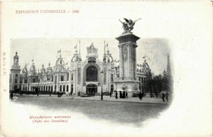 CPA PARIS EXPO 1900 Esplanade des Invalides Manufactures nationales (863005)