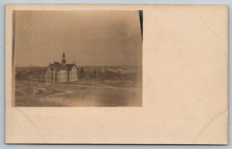 RPPC  Dismukes Hall  Castine Maine Maritime Academy  Real Photo  Postcard  c1910