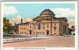 c1910s Sterling Colo Presbyterian Church Nice UNP PC CO Error Back Misprint A207