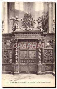 Postcard Old St Maximin la Sainte Baume Basilica sliding side door of the Choir