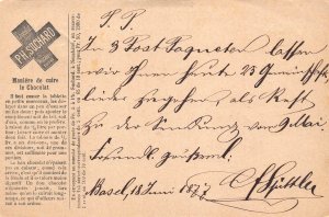 Switzerland Chocolat Suchard Advertising Maniere 1877 postal stationery B991
