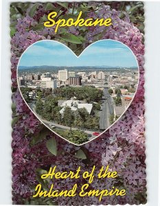 Postcard Heart of the Inland Empire Spokane Washington USA