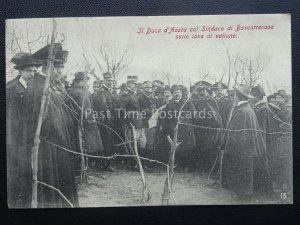 Vesuvius Eruzione del Vesuvio DUKE D'AOSTA & MAYOR OF BOSCOTRECASE 1906 RARE PC