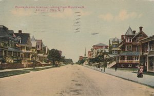 Atlantic City, N.J., Pennsylvania Avenue, looking From Boardwalk