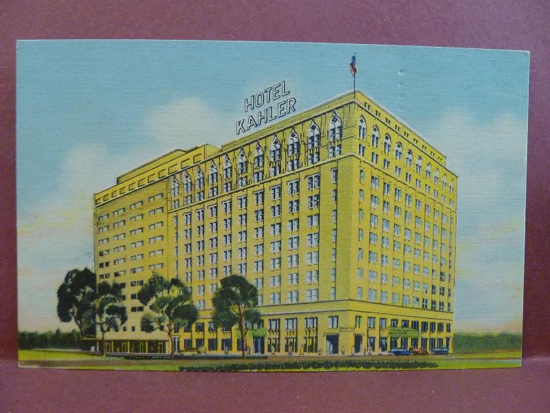 Old Postcard MN Rochester The Kahler Hotel