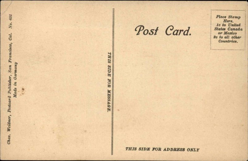 San Francisco California CA Loading Wheat Ships Wharf c1910 Postcard