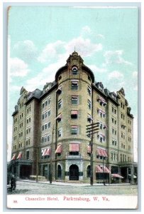 1909 Chancellor Hotel Building Parkersburg West Virginia WV Antique Postcard