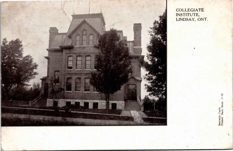 Postcard Ontario Lindsay Collegiate Institute Warwick Bros. & Rutter 1906 K79