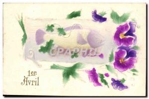 Old Postcard Fantasy Poisson April 1st Easter