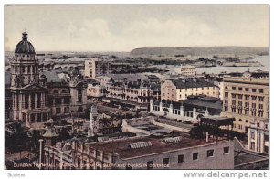 Durban Town Hall, Gardens, Showing  Bluff & Docks In Distance, South Africa, ...