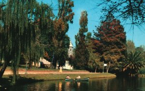 Vintage Postcard Uruguay Montevideo Charming Urban Park