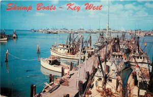 1950s Key West Florida Shrimp Boats Dock Harbor Koppel Postcard 26-326