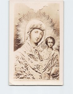 Postcard Madonna and Child, St. Michael's Cathedral, Sitka, Alaska