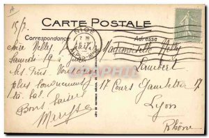 Old Postcard picking roses Cote d & # 39Azur