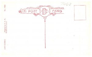 Bamforth, Art Comic Girl Bent over Car, Panties exposed