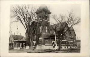 MOLINE ILLINOIS IL Church Tower Antique RPPC Real Photo Postcard