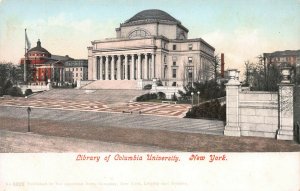 Library of Columbia University, New York City, N.Y., Early Postcard, Unused