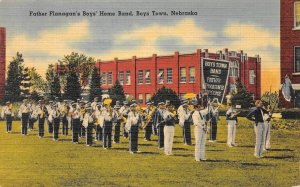 Father Flanagan's Boys Home Band, Boys Town, Nebraska 1940s Vintage Postcard