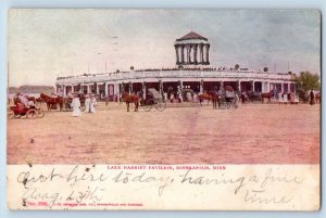 Minneapolis Minnesota Postcard Lake Harriet Pavilion Horse Carriage 1906 Antique