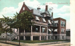 Vintage Postcard 1908 Gill hospital Building Steubenville Ohio OH 