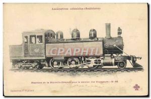 Old Postcard Train Locomotives England colonial machine of New Zealand New Ze...