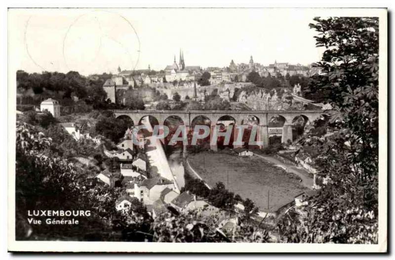 Luxembourg Old Postcard General view