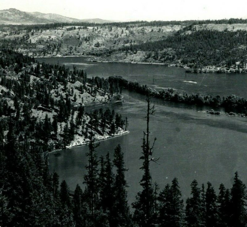 RPPC Couer D'ALene Idaho ID Hidden Lake St Joe River UNP 1940s Postcard Leo's