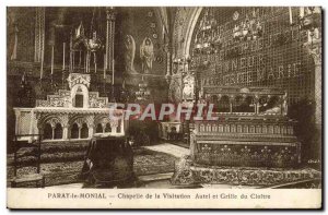 Old Postcard Paray Le Monial Altar Chapel of the Visitation and the Grid Cloitre