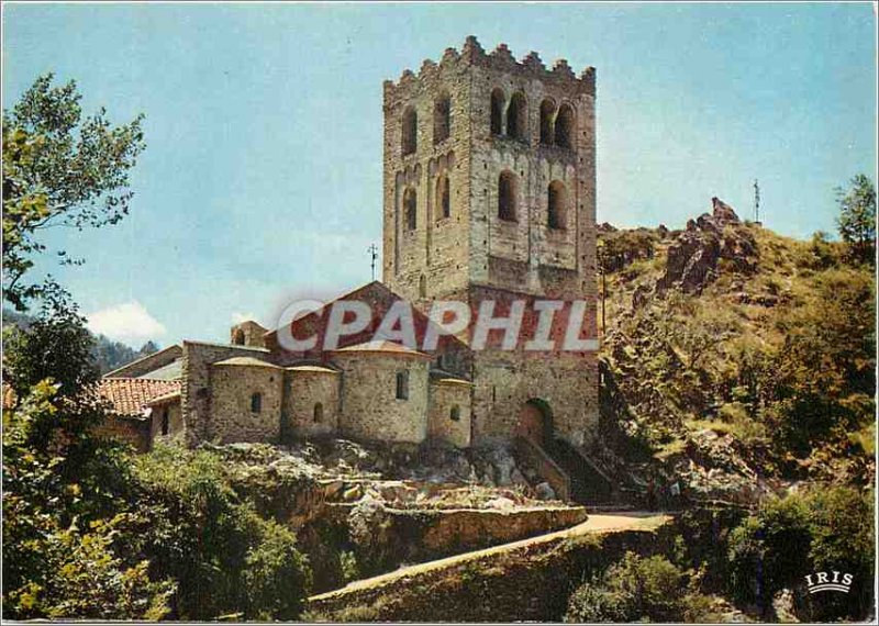 The Modern Postcard They Roussillon area of ??Vernet les Bains Abbey of St Ma...