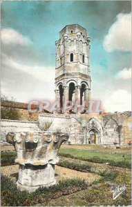 Postcard Modern Charroux (Vienne) Abbey Tour Charlemagne eleventh S (Mont His...