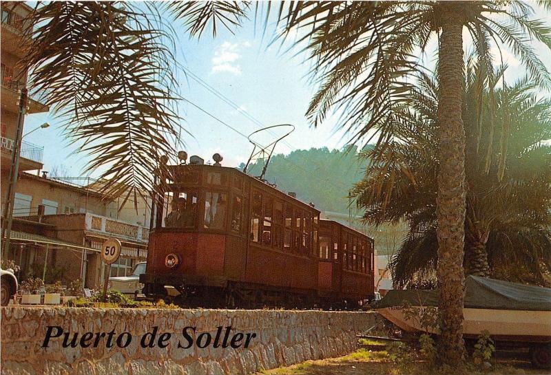 BG33397 soller mallorca vista parcial tramway tram spain