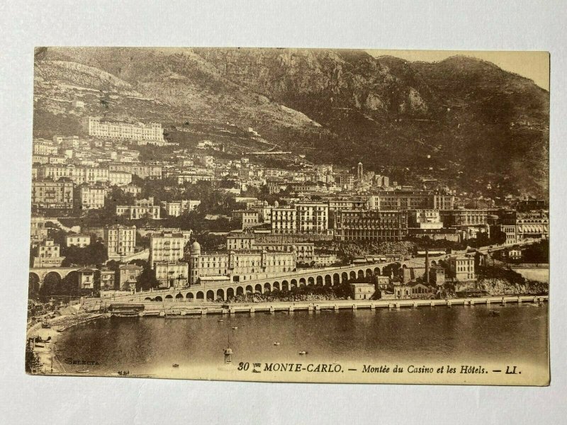 POSTED 1925 VINTAGE POSTCARD - MONTE CARLO FRANCE (KK294)